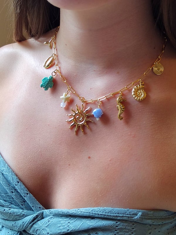 Colirr doré en acier inoxydable