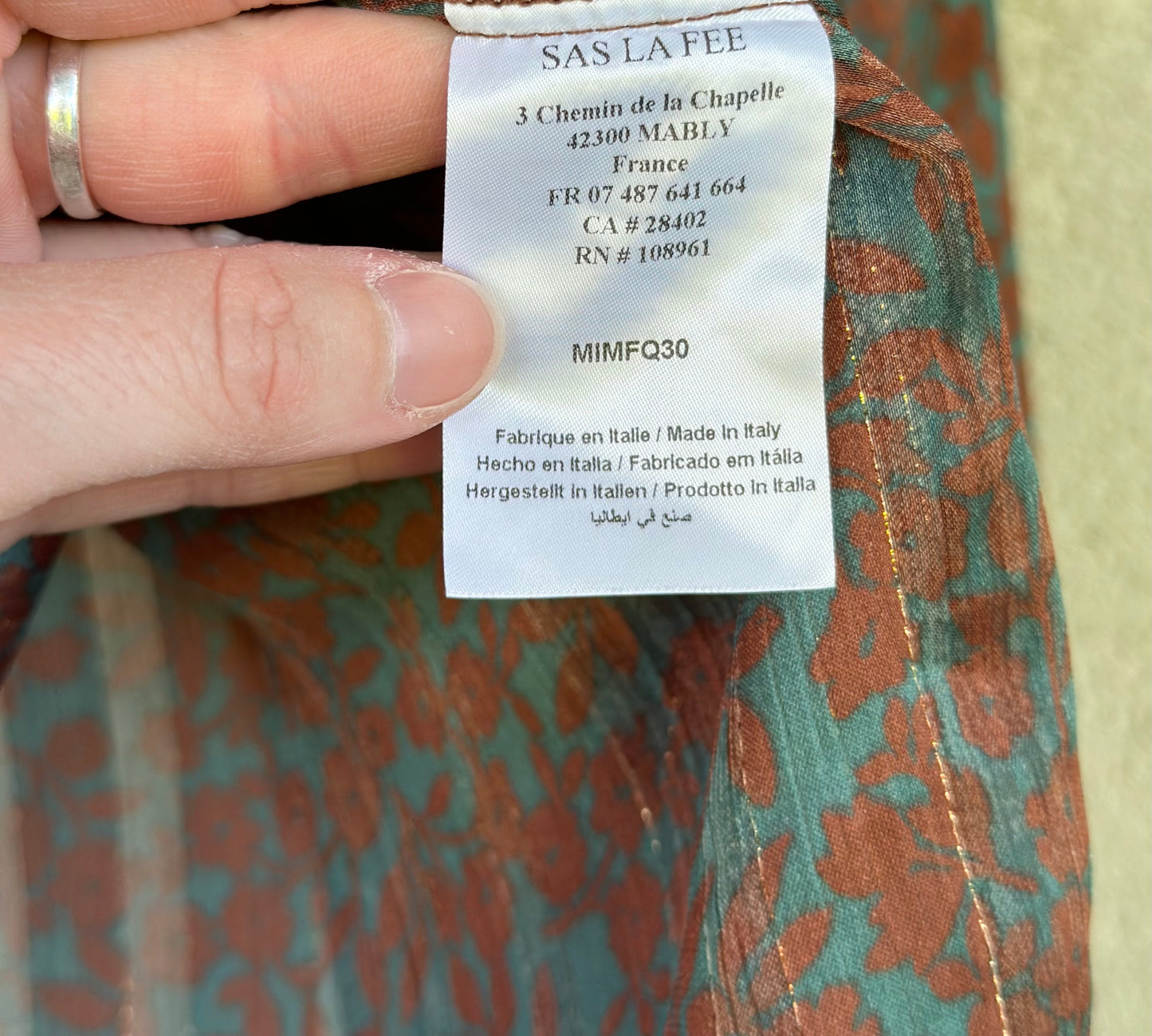Blouse fluide imprimé fleuri T.38