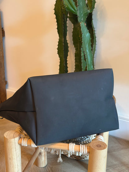 Sac Le Pliage Neo bleu gris toile et cuir