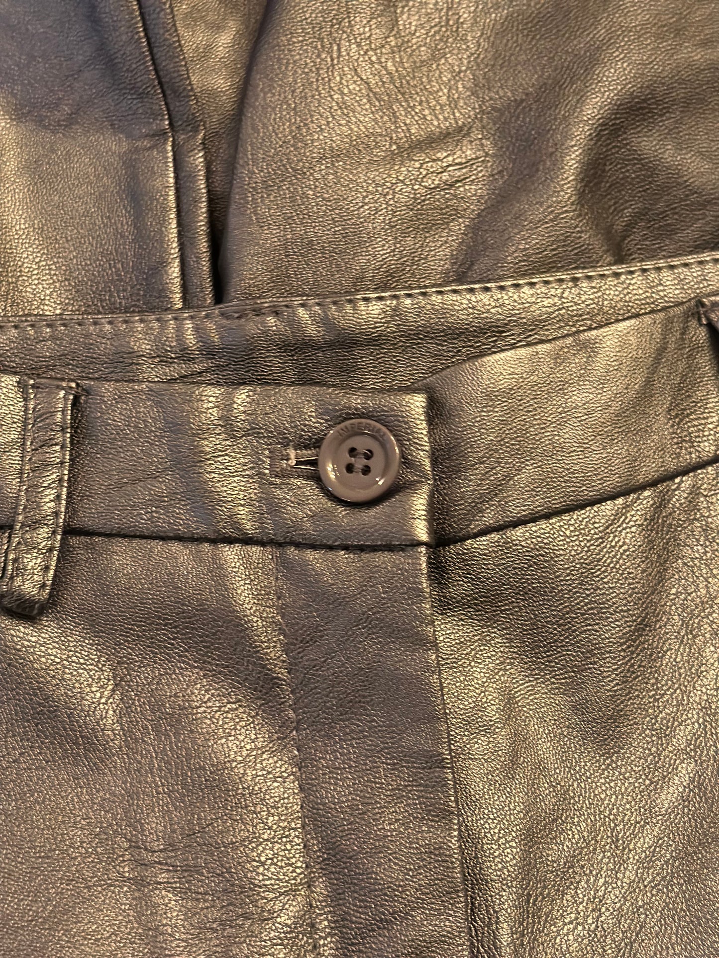 Pantalon effet cuir argenté Imperial – Taille XS