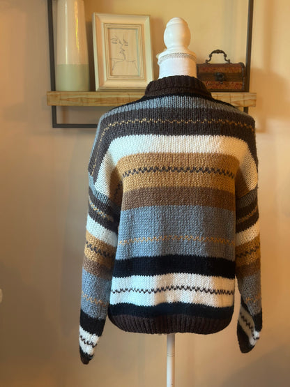 Pull rayé en laine T.38/40