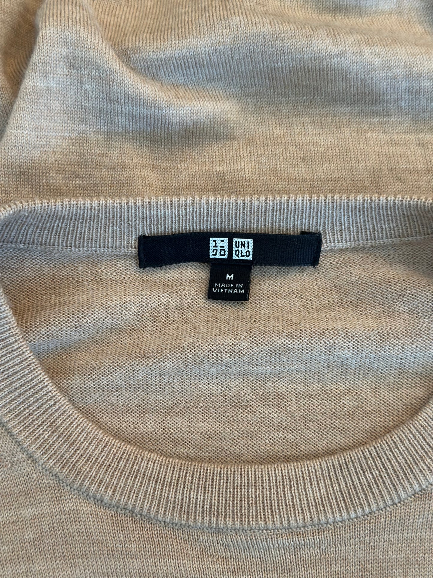 Pull laine beige 100% laine T.38