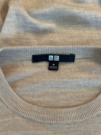 Pull laine beige 100% laine T.38