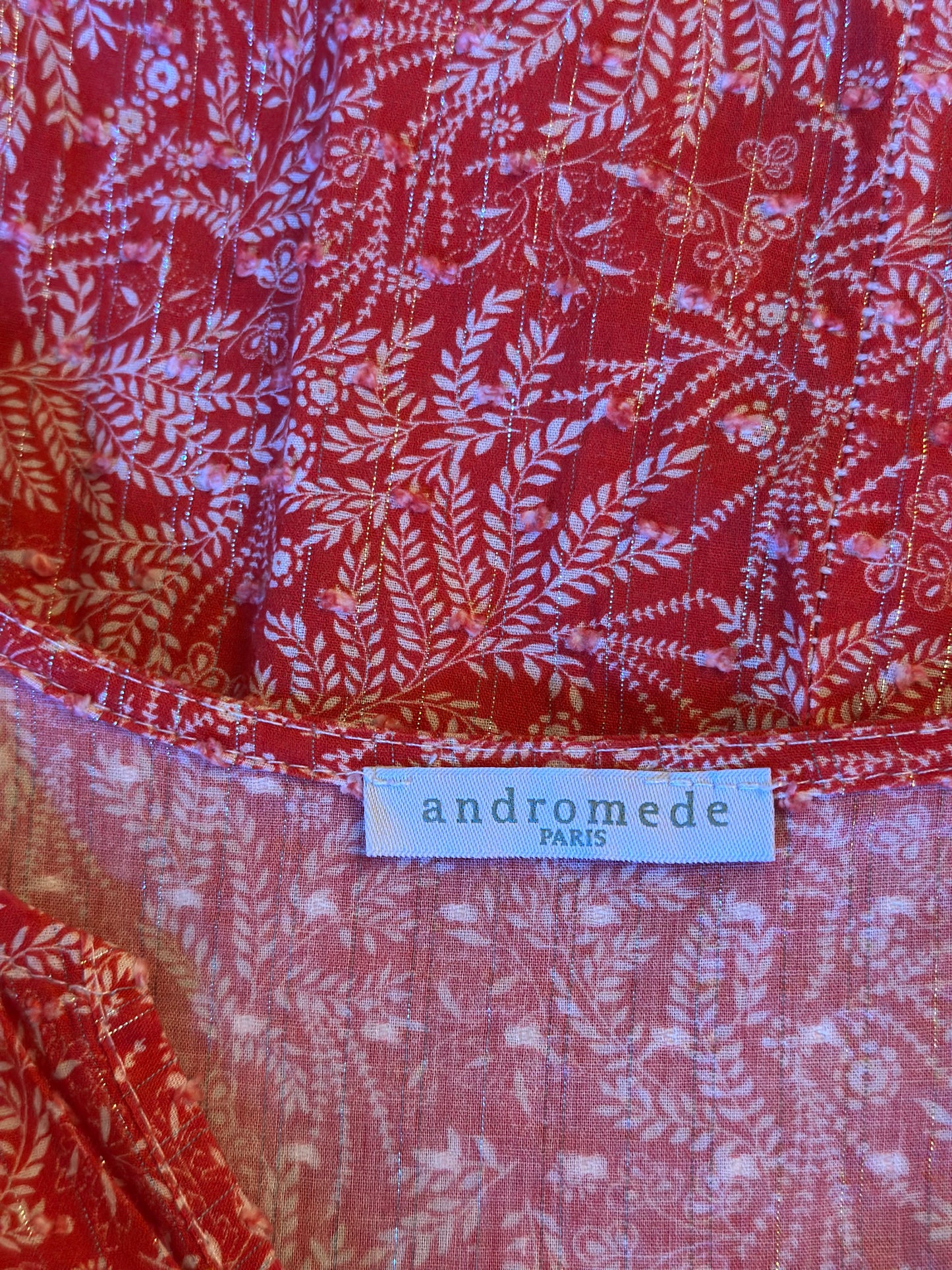 Robe bohème imprimée en coton T.36/38