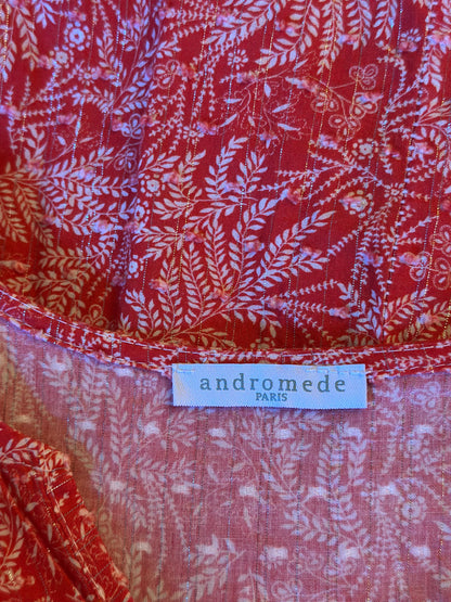 Robe bohème imprimée en coton T.36/38