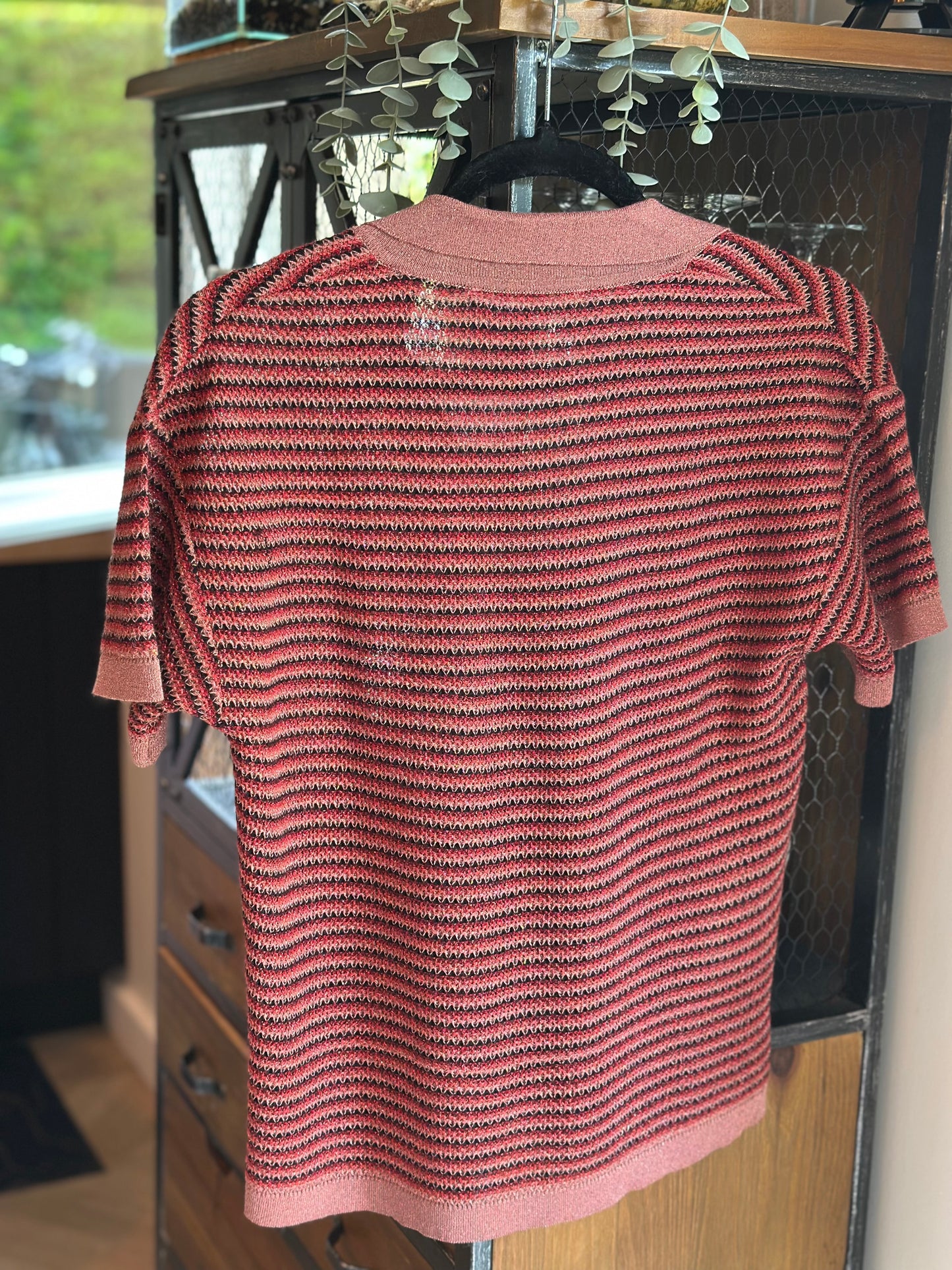 Pull polo pailleté T.38