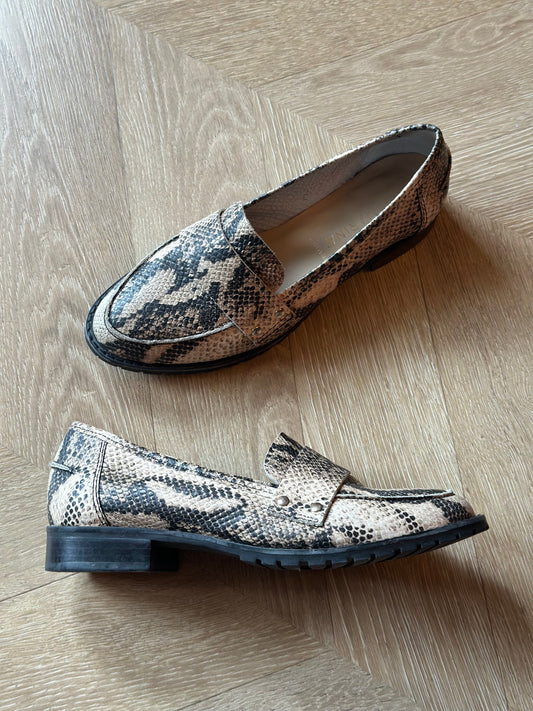 Mocassins imprimé python P.36