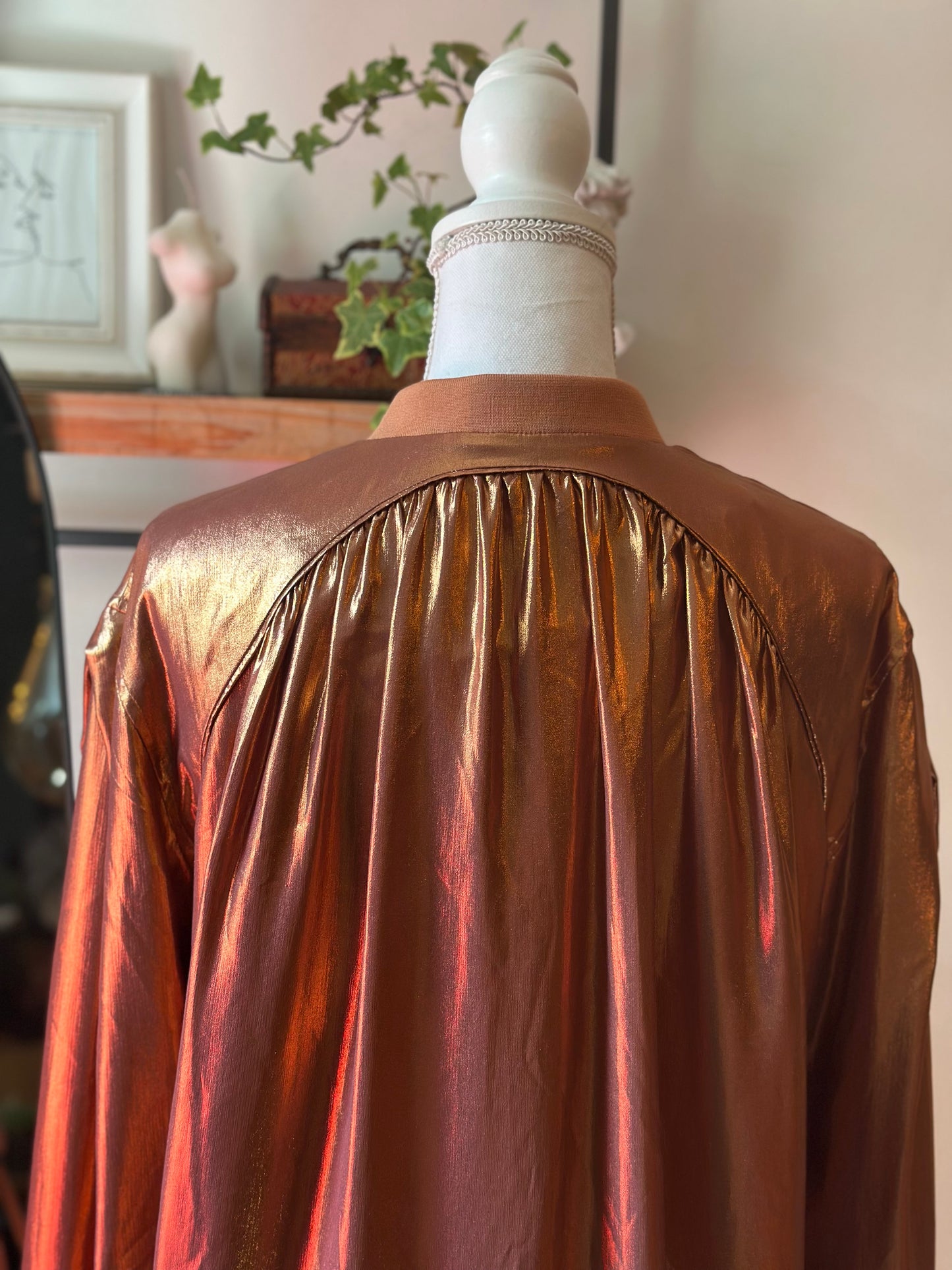 Veste bomber cuivre doré T.38