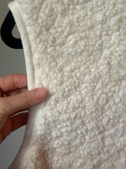 Gilet sans manches crème effet mouton neuf T.36