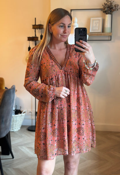 Robe fluide à fleurs T.34