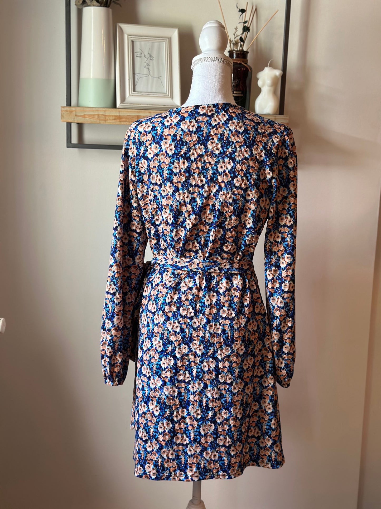 Robe portefeuille imprimé fleuri T.40