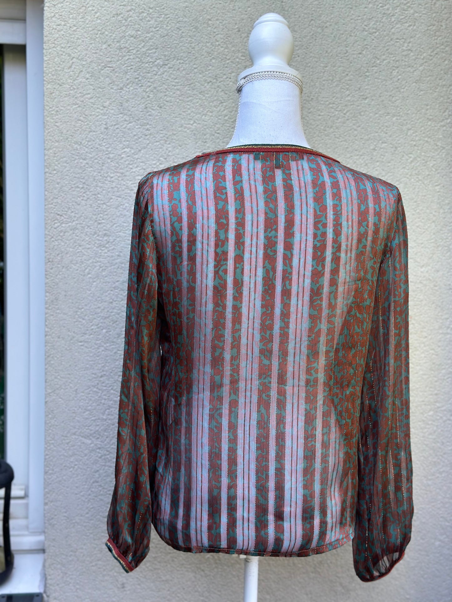 Blouse fluide imprimé fleuri T.38