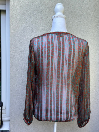 Blouse fluide imprimé fleuri T.38