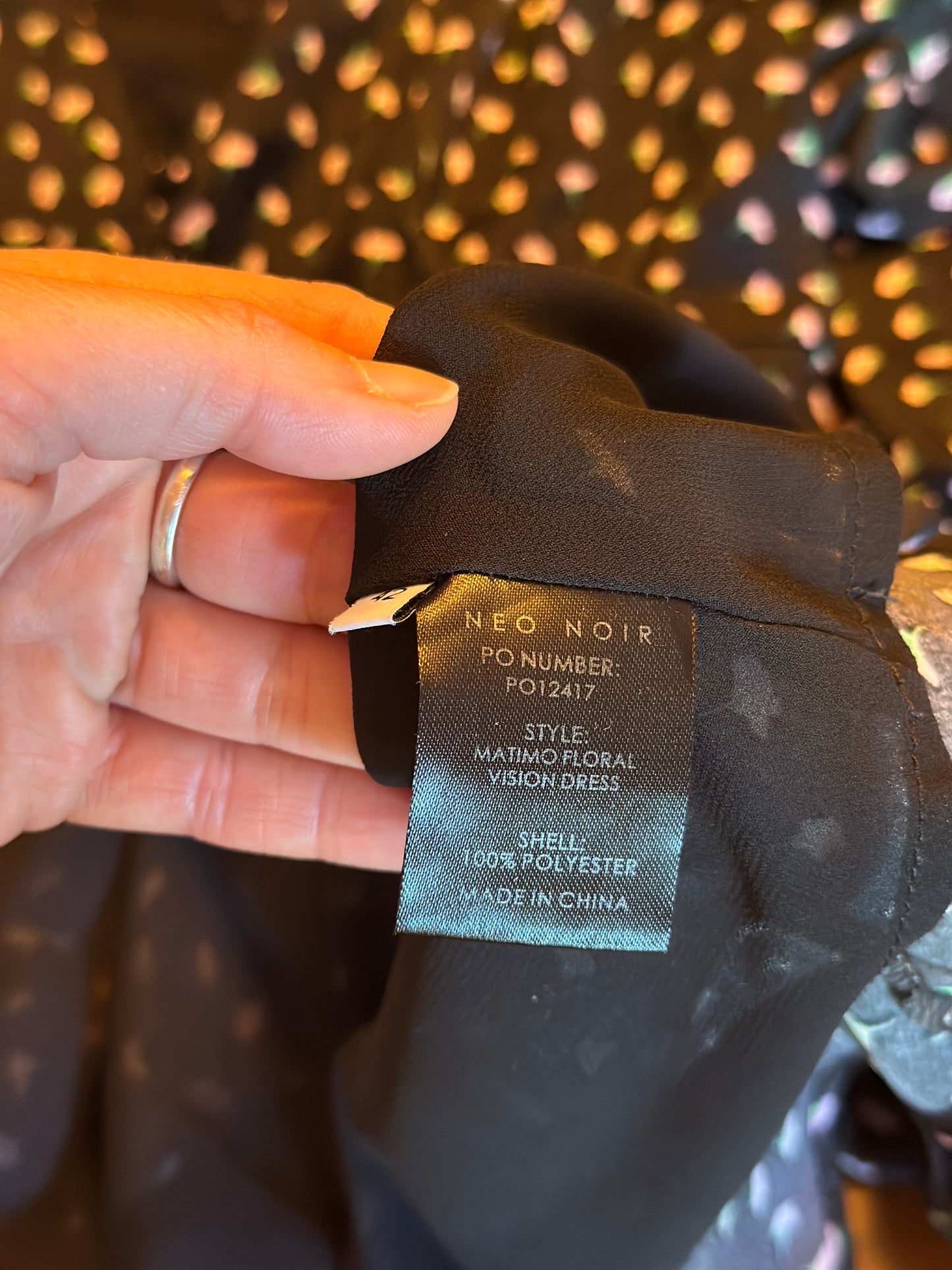 Robe fluide imprimé fleurs T.42