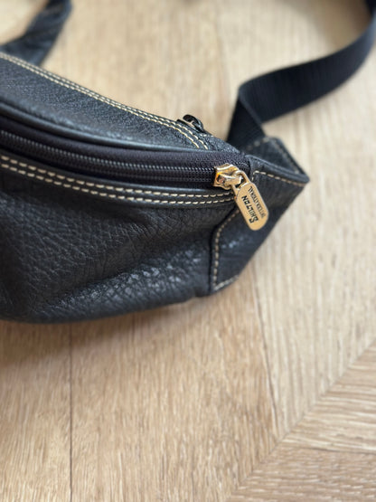 Banane vintage unie simili cuir 90s modèle unisexe