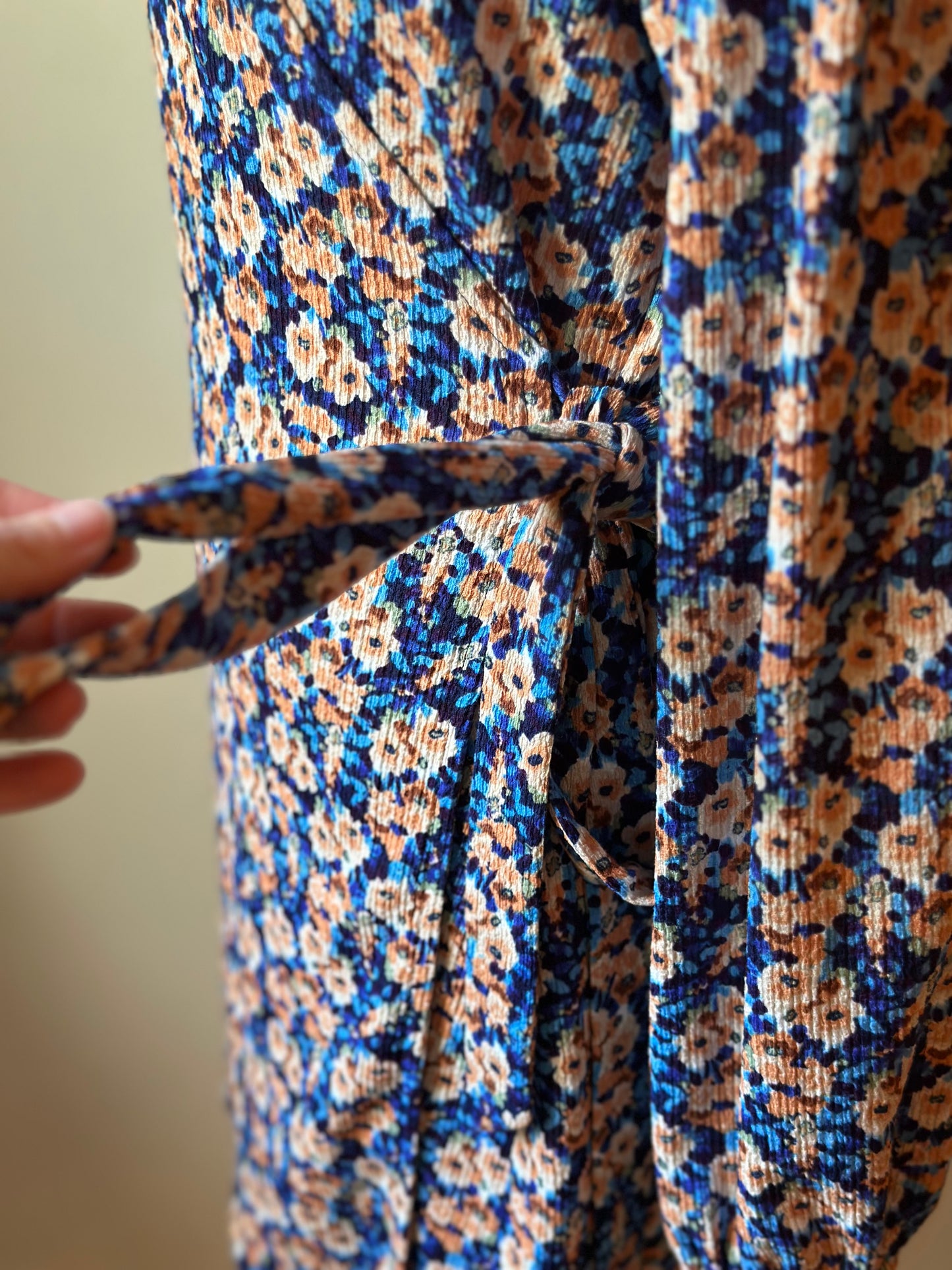 Robe portefeuille imprimé fleuri T.40