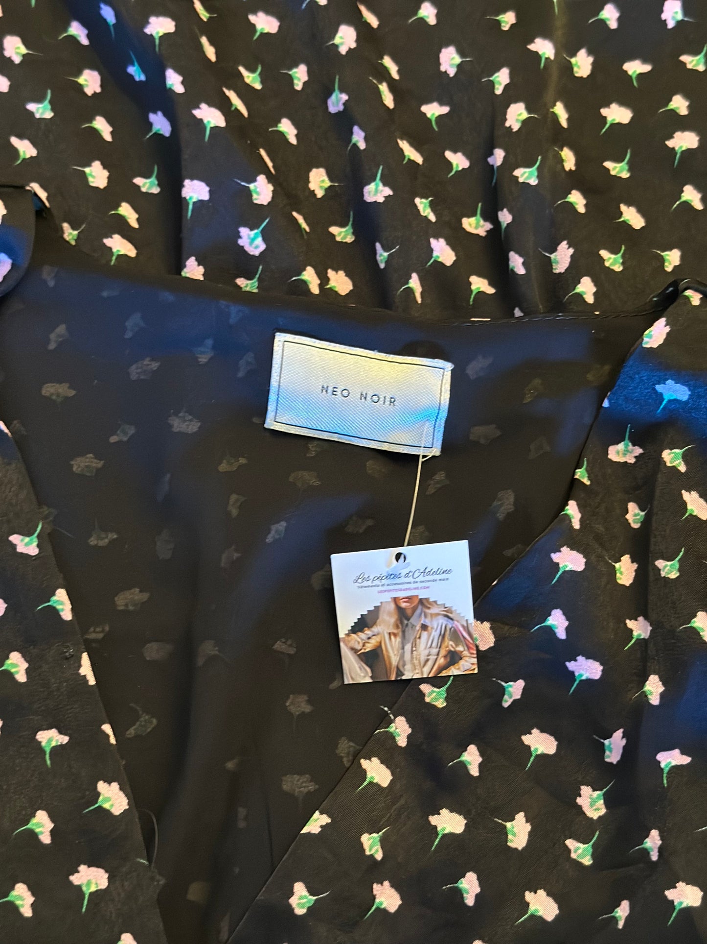Robe fluide imprimé fleurs T.42