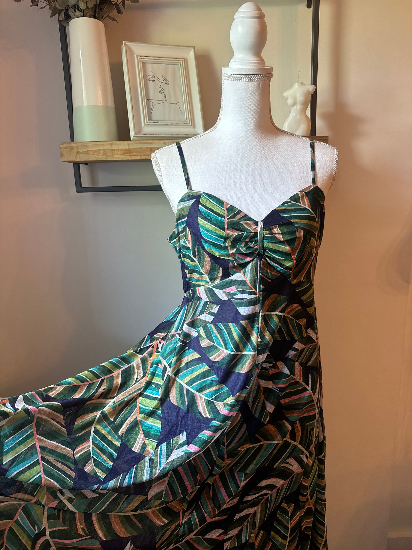 Robe longue Green Aloha T.38