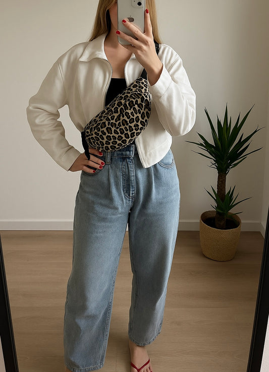 Sac banane imprimé léopard – neuf