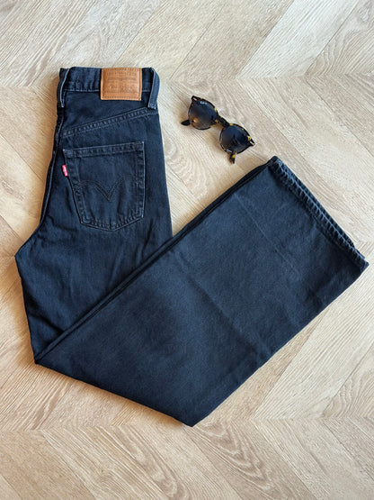 Jean wide leg noir Levi’s Ribcage T.34