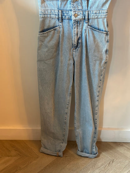 Combinaison en jean bleu neuve T.34