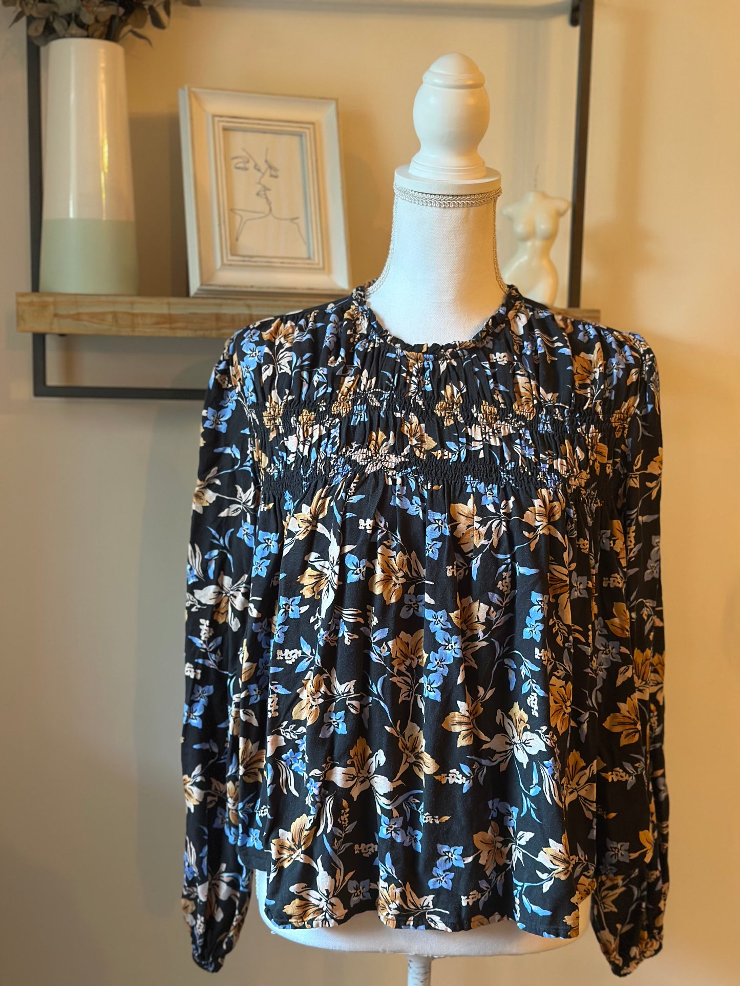 Blouse imprimé fleuri T.40
