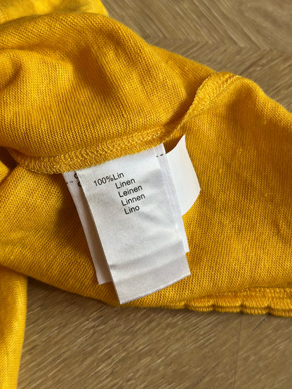 Top jaune soleil Cyrillus – 100 % lin T.42