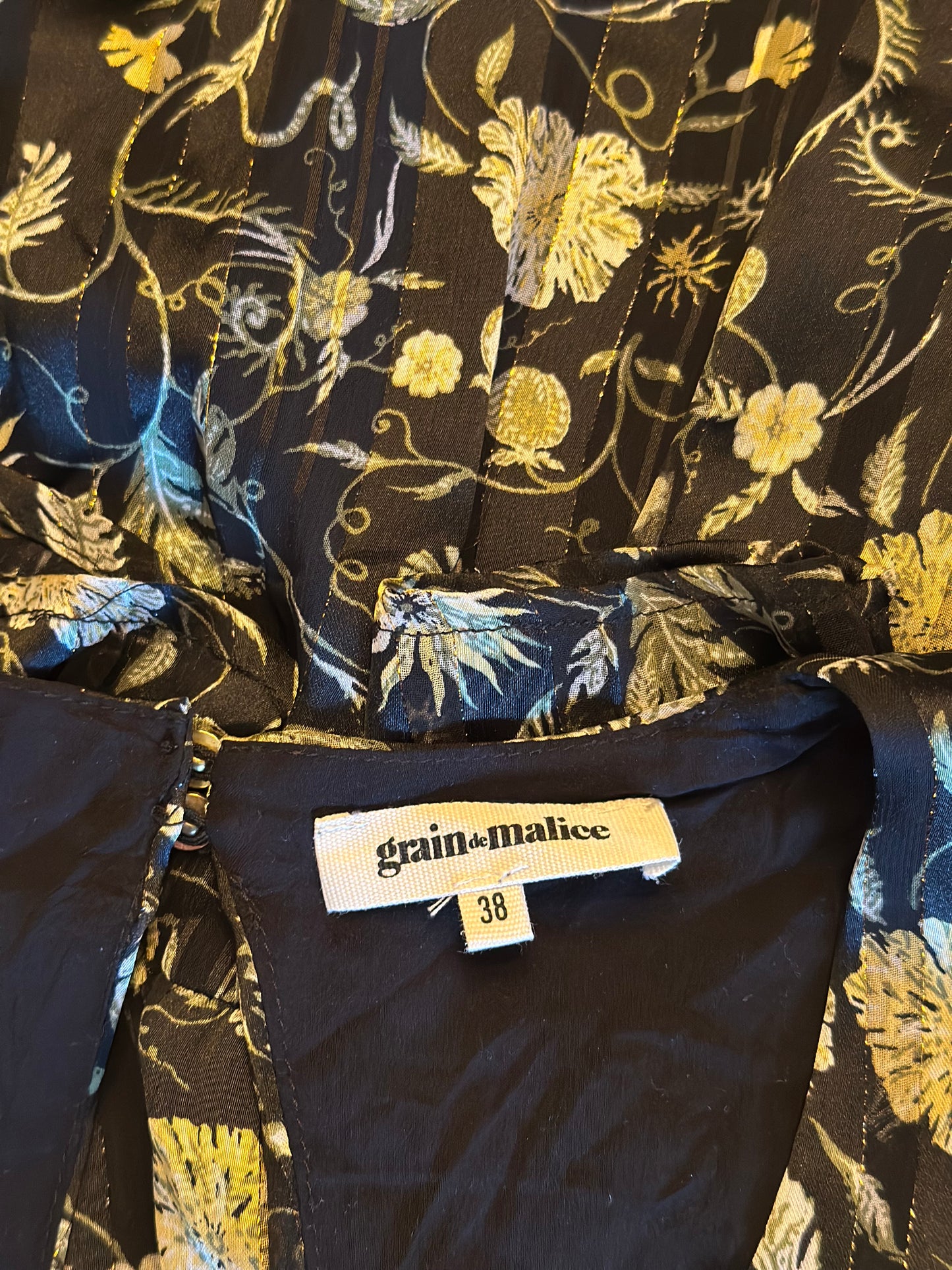 Robe fluide imprimé fleurs T.38