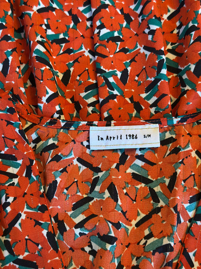 Robe fluide imprimé fleuri T.36