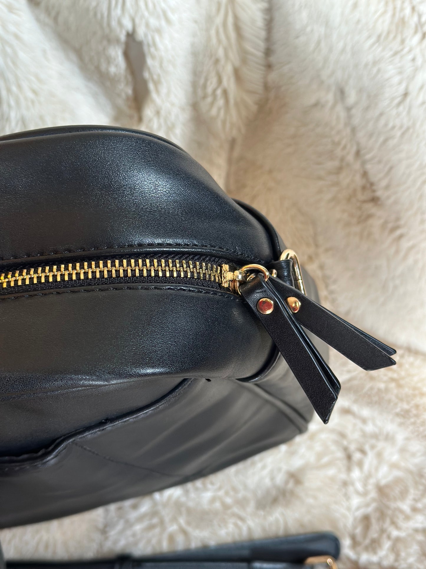 Sac pochette porte documents / ordinateur noir avec bandoulière