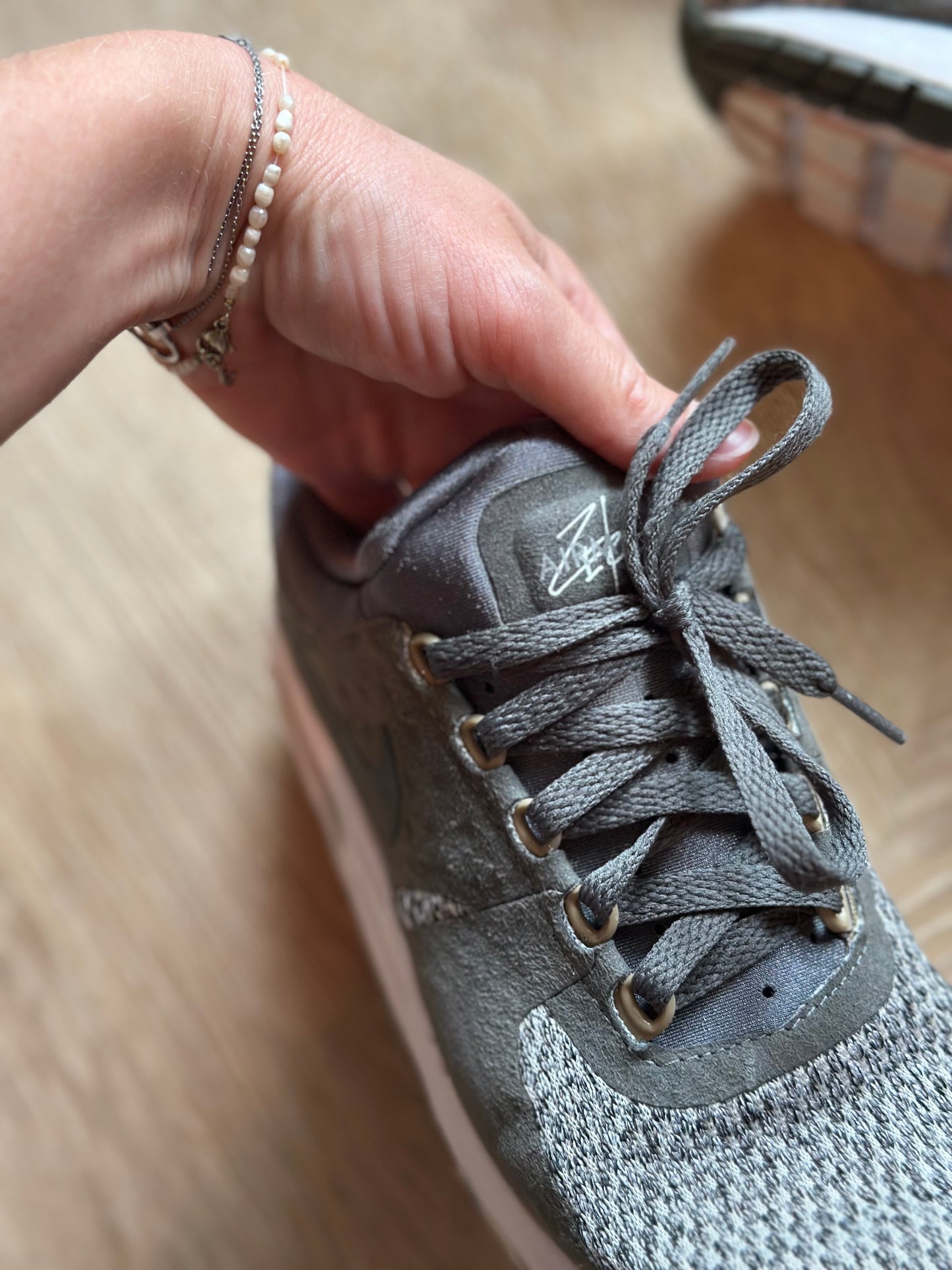 Baskets Air Max Zero SE GS vert kaki et noir P.37,5