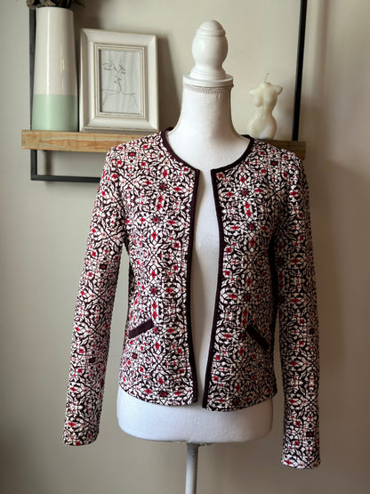 Veste matelassée imprimé graphique en coton T.36