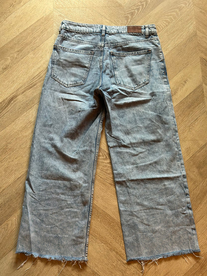 Jean bleu clair à jambes larges modèle Culotte, T.38