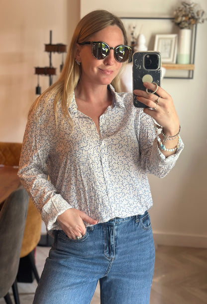 Chemise imprimé fleuri T.42