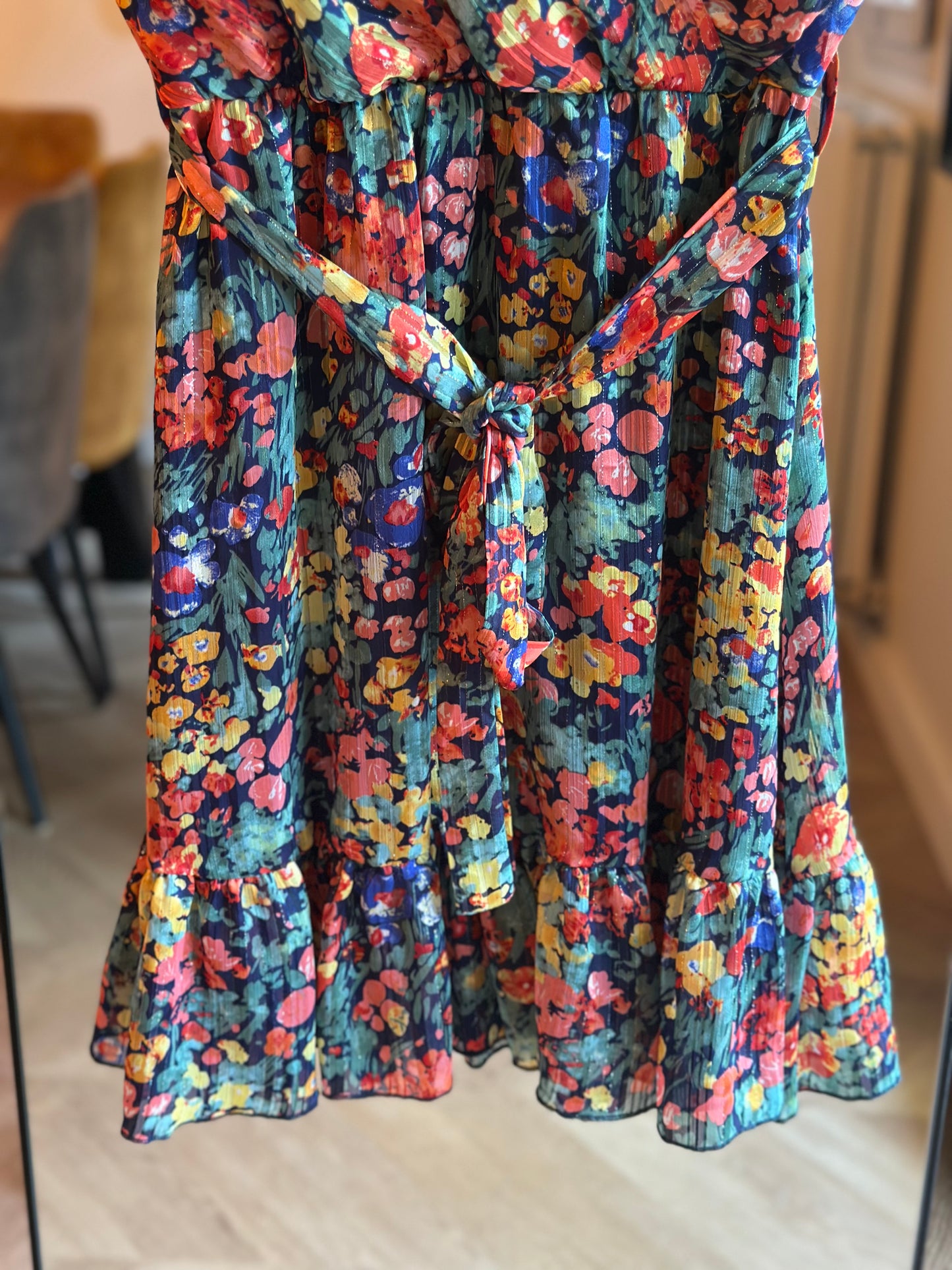Robe fleurie multicolore T.36/38