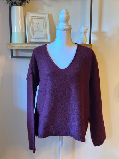 Pull doux en laine et alpaga T.38/40 Oversize