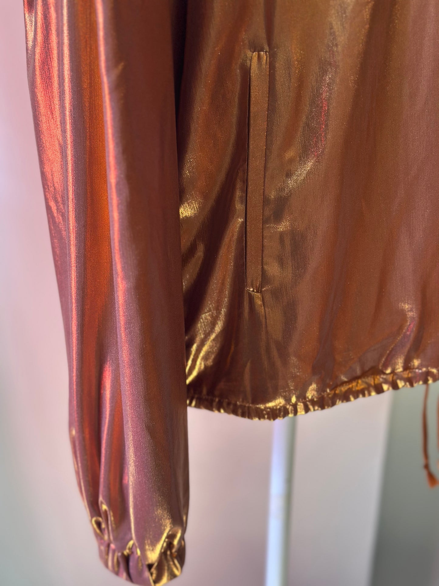 Veste bomber cuivre doré T.38