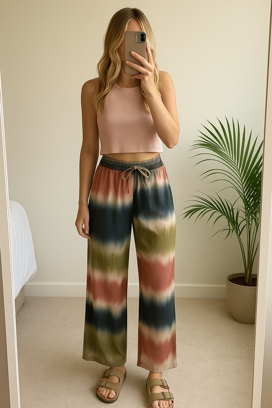 Pantalon fluide tie and dye T.34