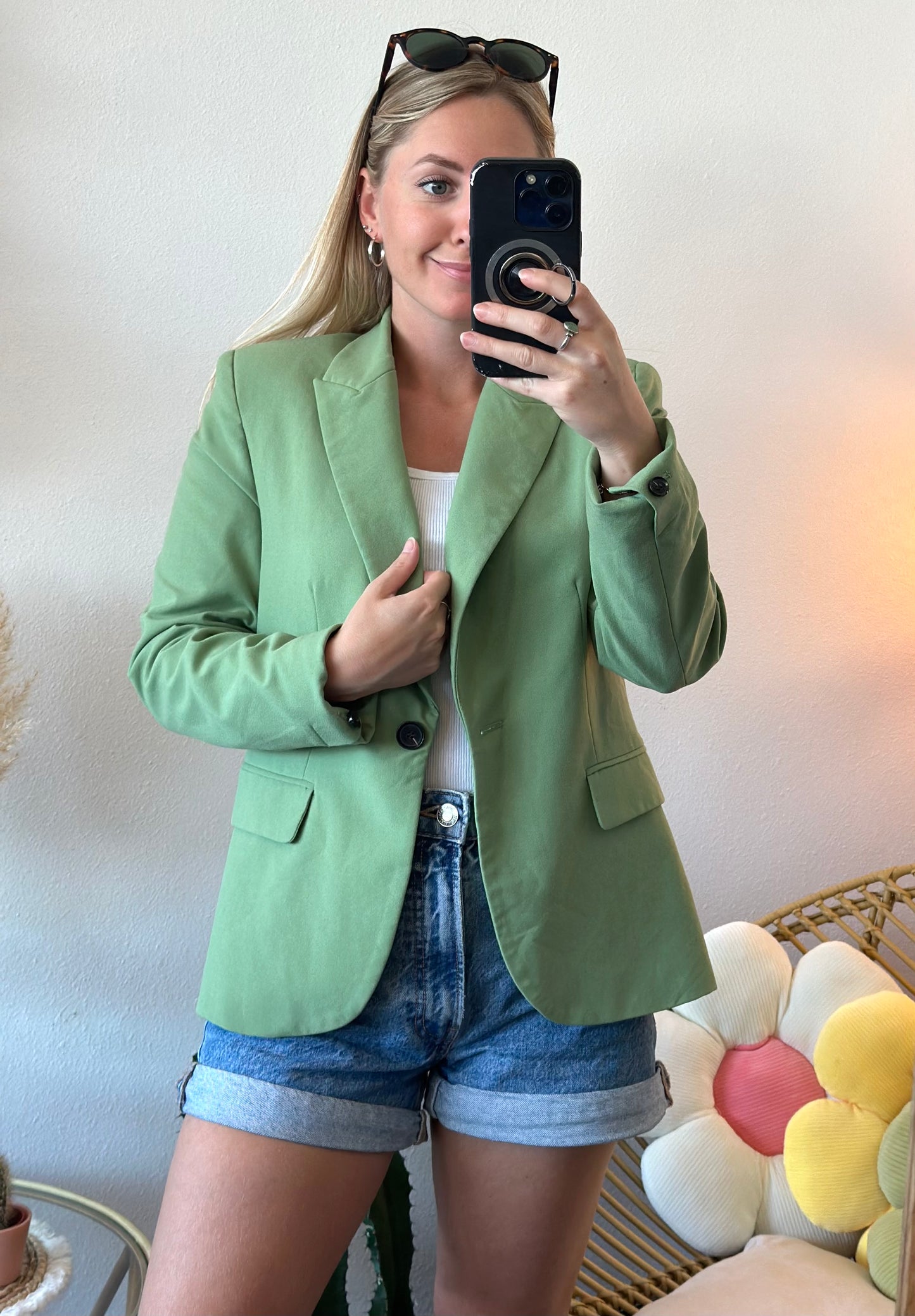 Blazer vert pomme T.34