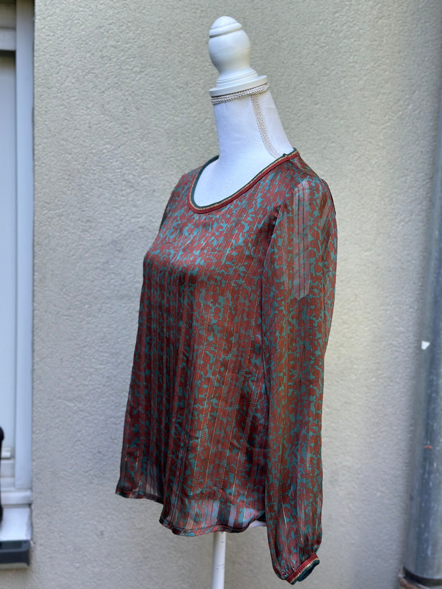 Blouse fluide imprimé fleuri T.38