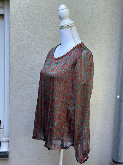 Blouse fluide imprimé fleuri T.38