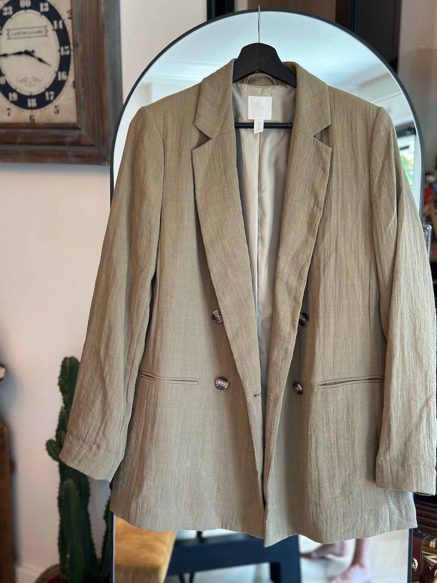 Blazer vert kaki H&M – Taille 40