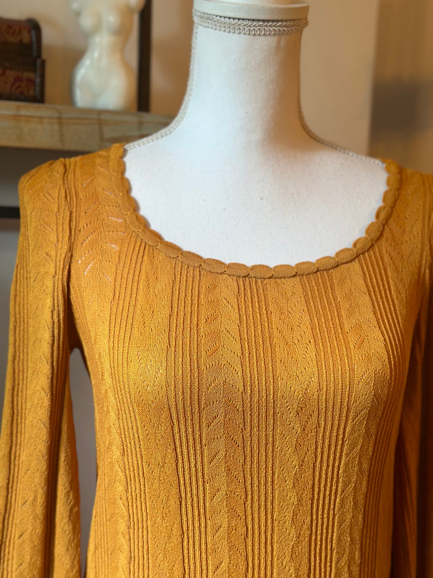 Haut maille unie texturée T.34