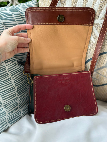 Sac à main cuir Italie noir – bandoulière ajustable neuf