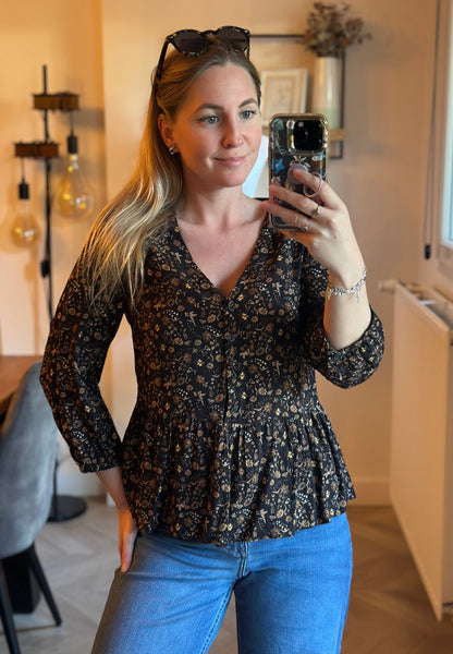 Blouse imprimé floral T.36