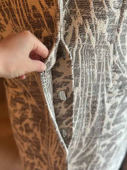Manteau imprimé feuillage T.38