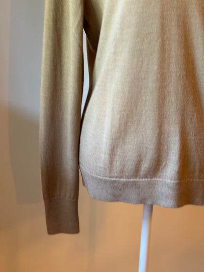 Pull col V Uniqlo 100 % laine mérinos T.38