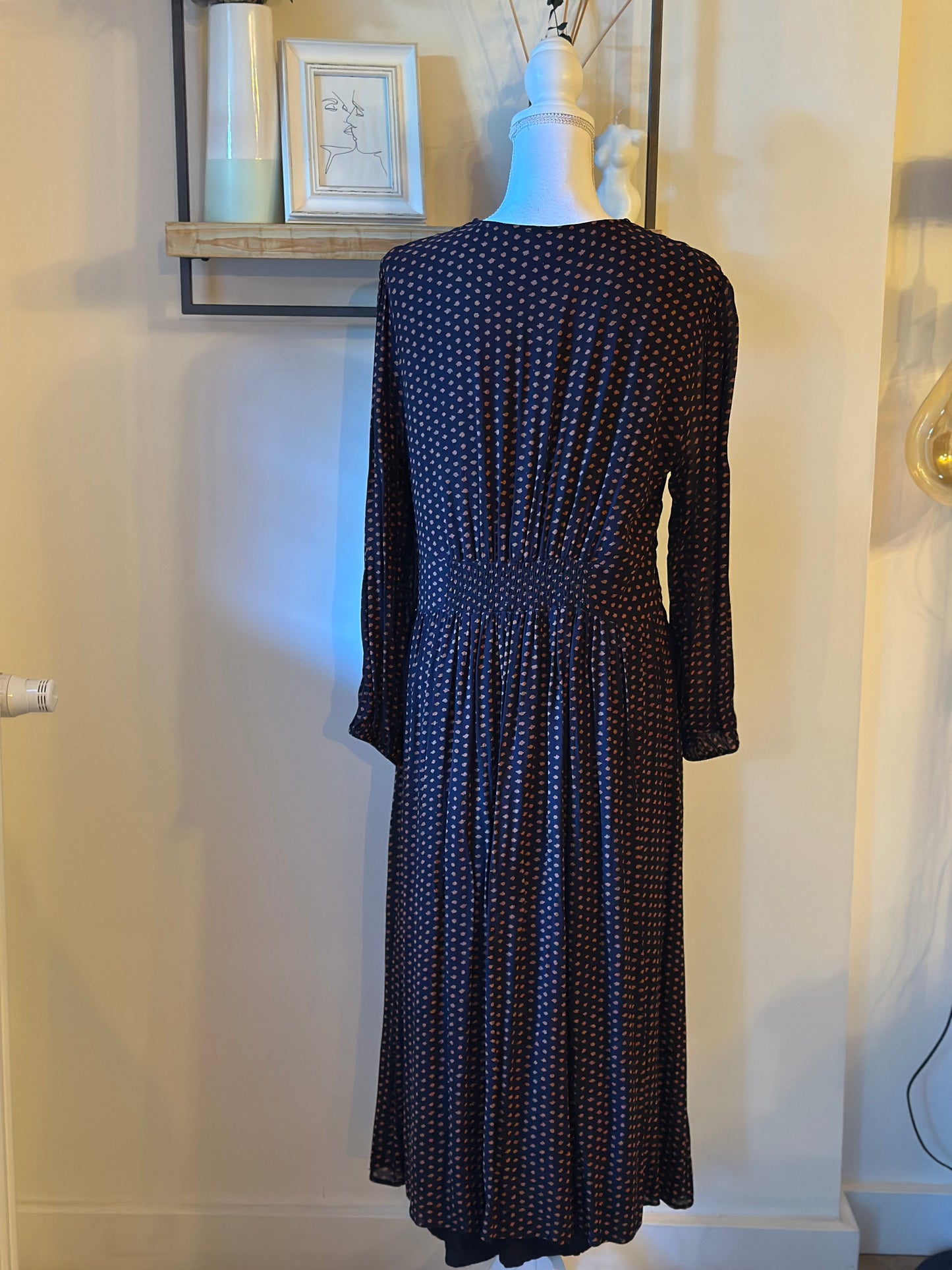 Robe longue imprimée T.44