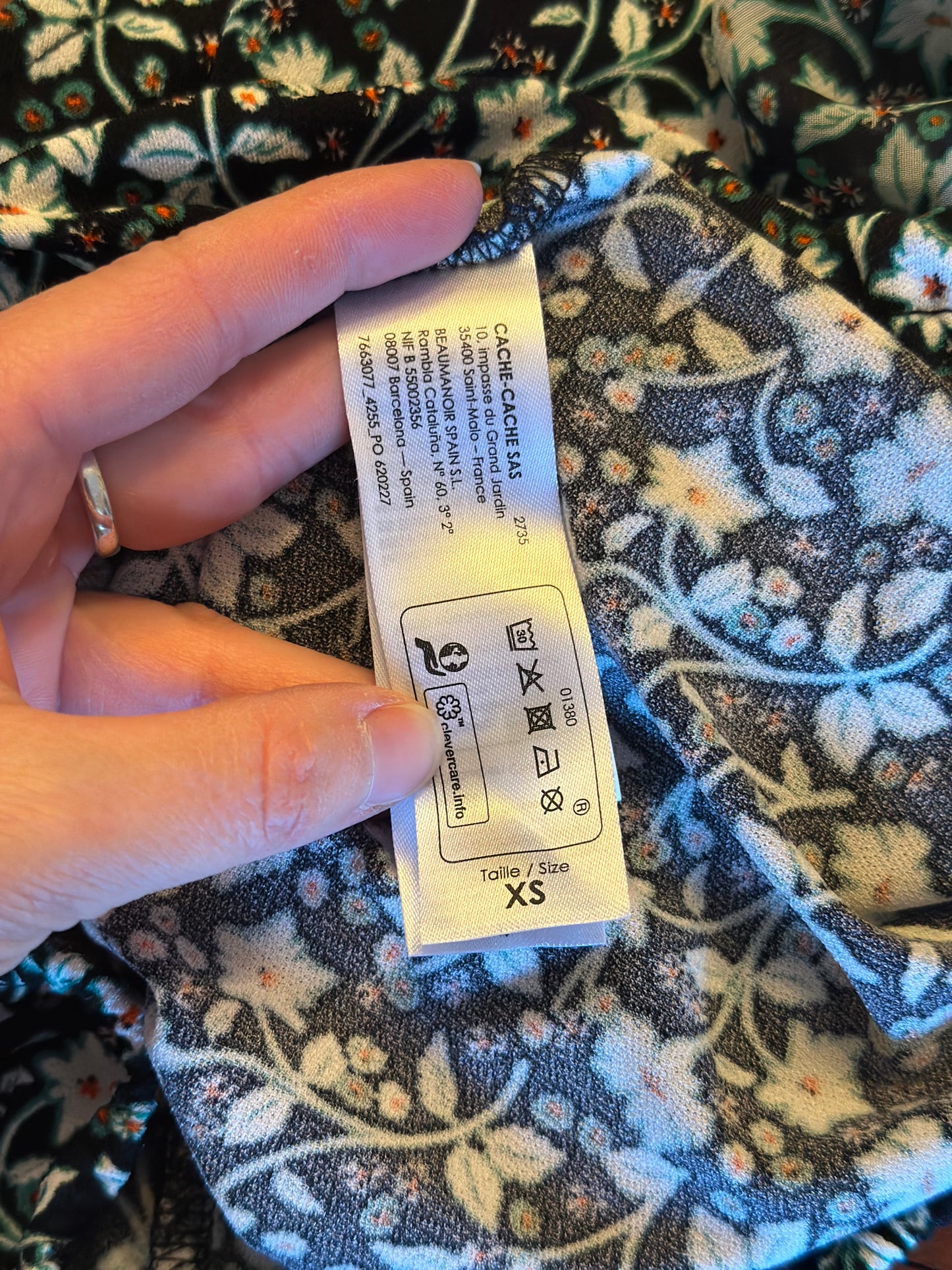 Blouse imprimé fleuri neuve T.34