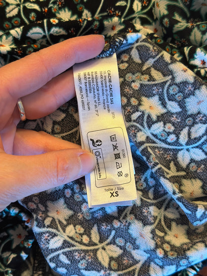 Blouse imprimé fleuri neuve T.34